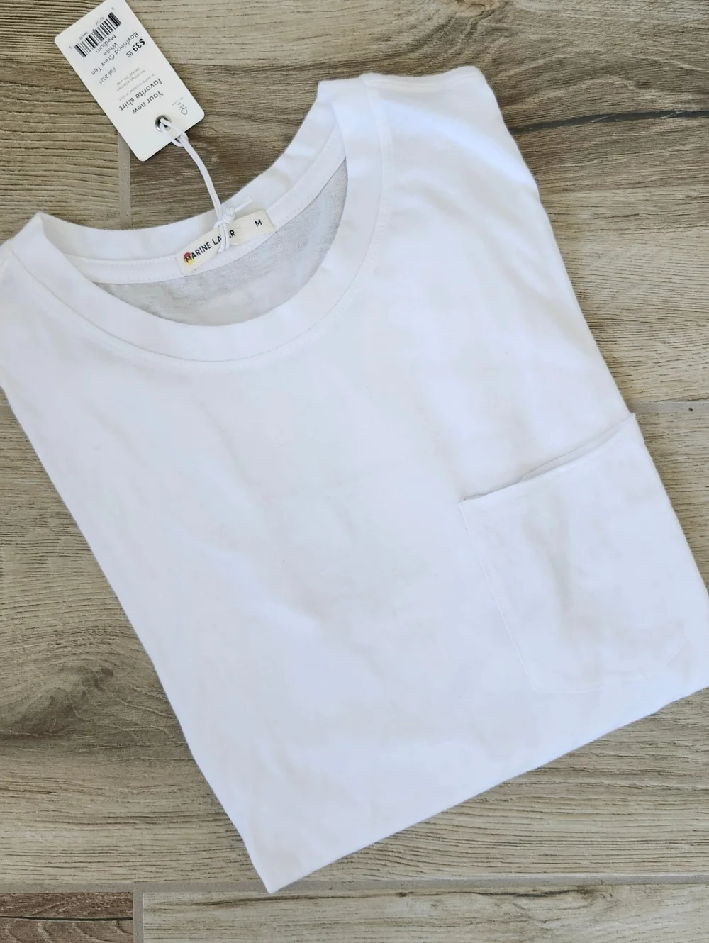 Marine Layer Boyfriend Crew Tee Bundle Of 3 Black, White, Dusty Olive M - Picture 14 of 16